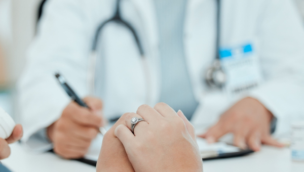 A couple consulting with a Kingwood IVF specialist